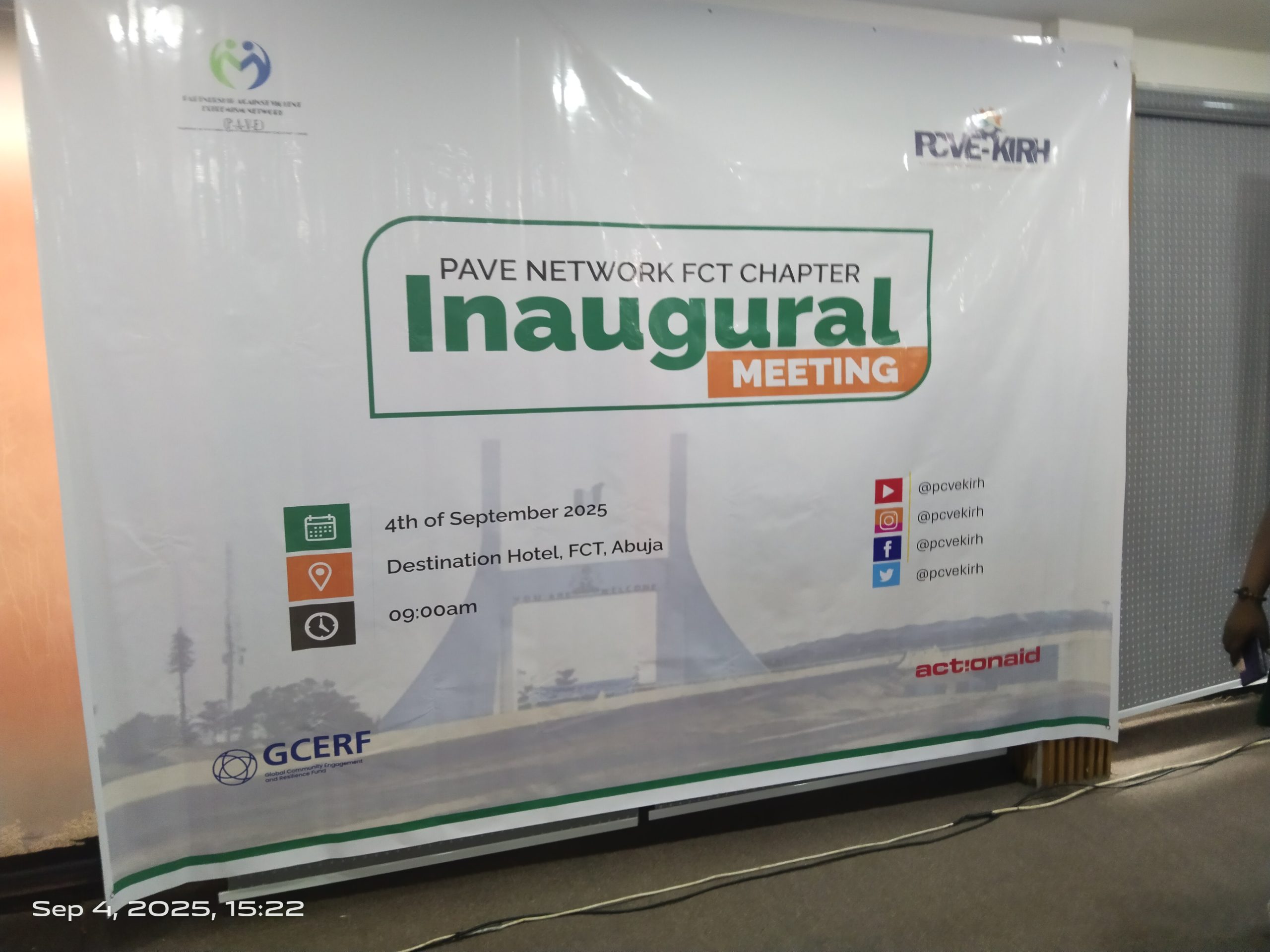 PAVE Network Inaugurates FCT Chapter to Combat Violent Extremism- Global Sentinel