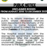 Time Is Running Out: Navy Hospital Urges Families to Claim Unidentified Dead