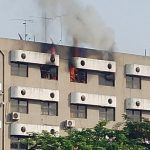 Fire Outbreak at Head of Civil Service Office in Abuja, staff, others run for safety