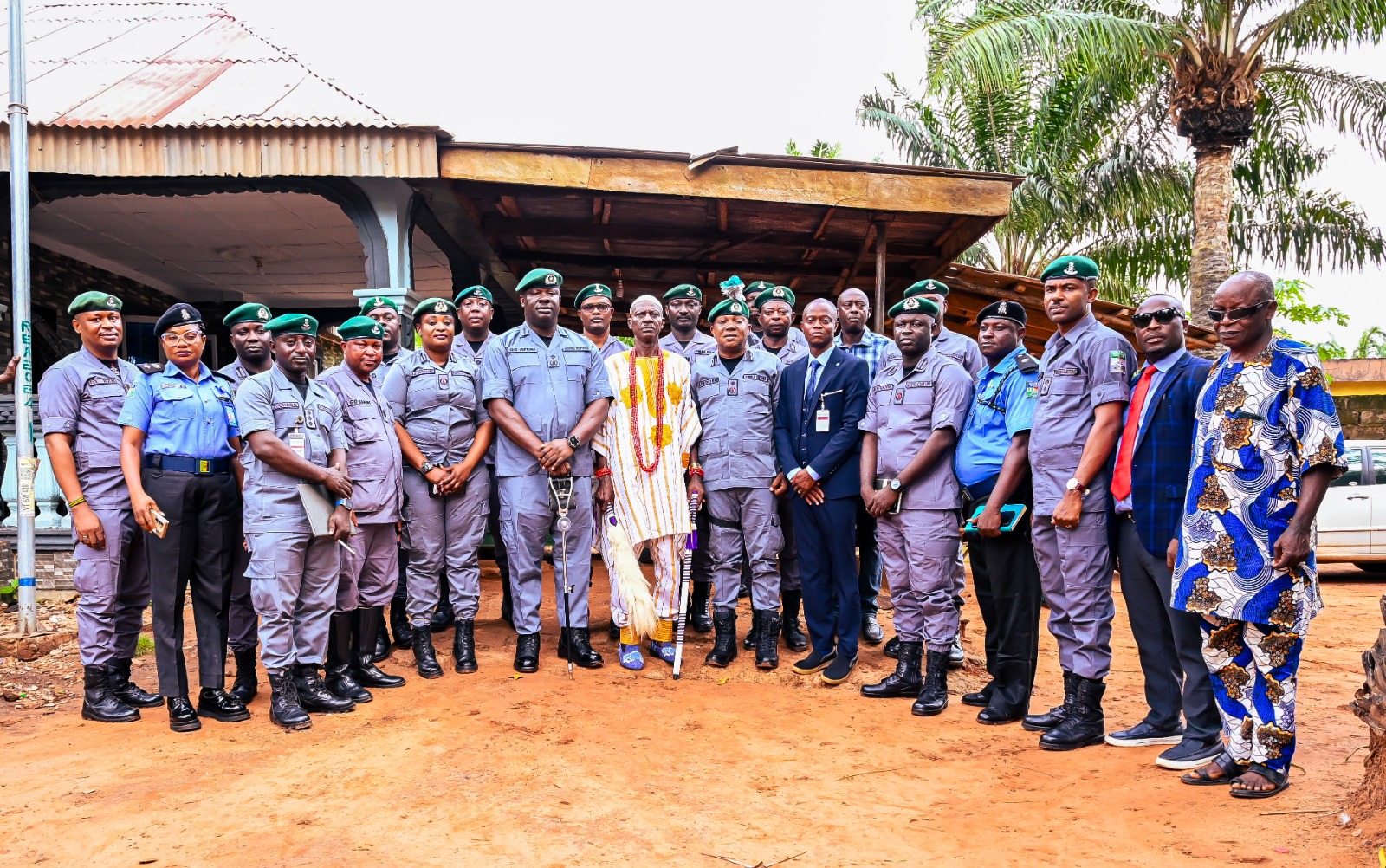 Ogun Customs Moves to Seal Borders Ahead of Elections Afeni Meets Olu of Ilaro Over Smuggling Threat