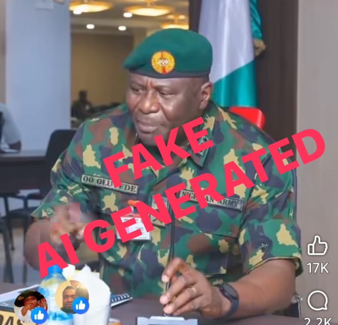 DHQ Exposes Fake AI Video of Defence Chief, Warns Against Dangerous Misinformation