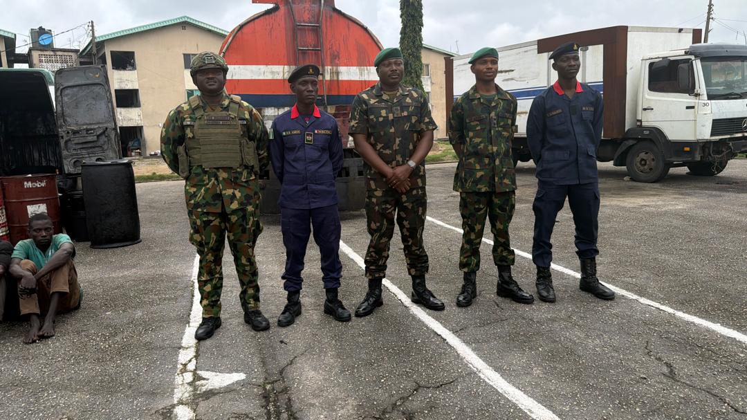 Army Troops Bust Illegal Bunkering Ring in Lagos Arrest Six Suspects